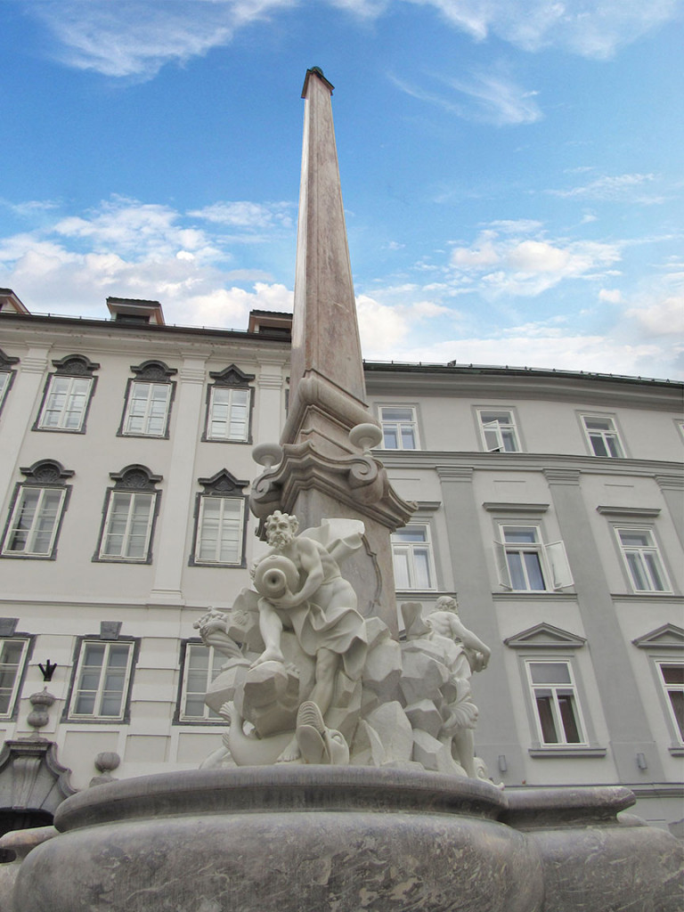 Robba Fountain in Ljubljana