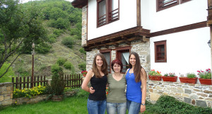 Nina, Ellie and Svetlana at the Complex Kosovo Houses
