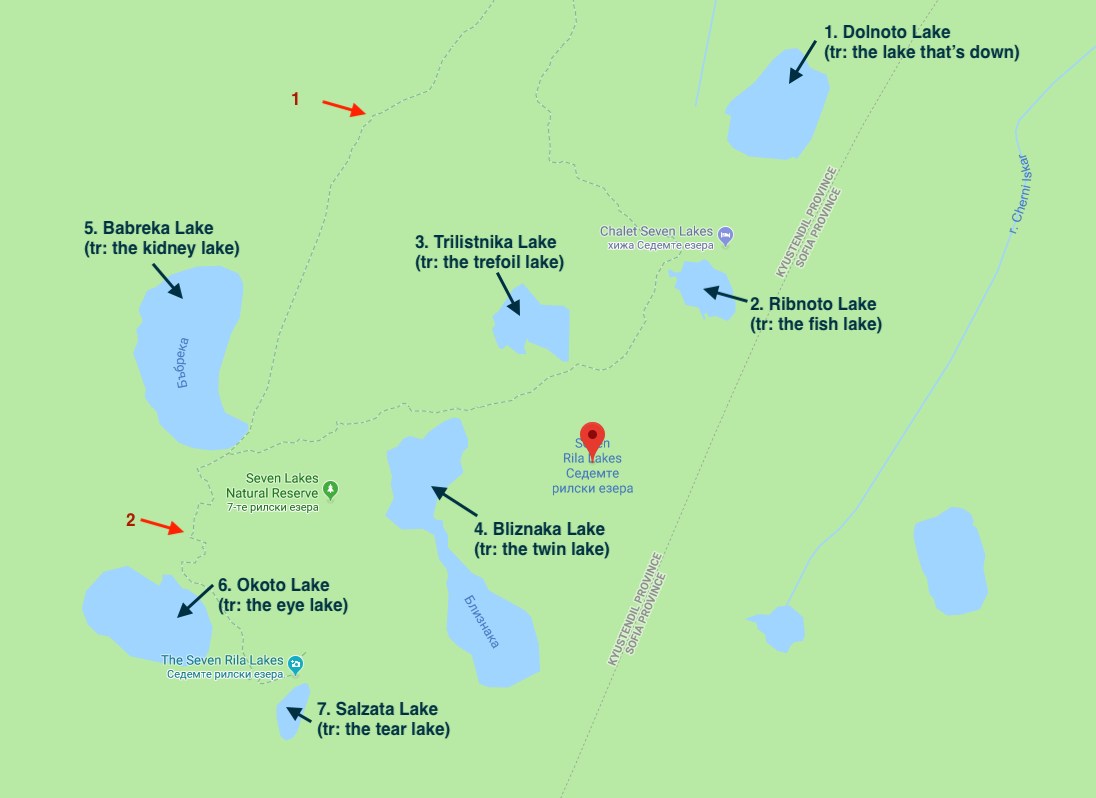 Seven Rila Lakes Route explained