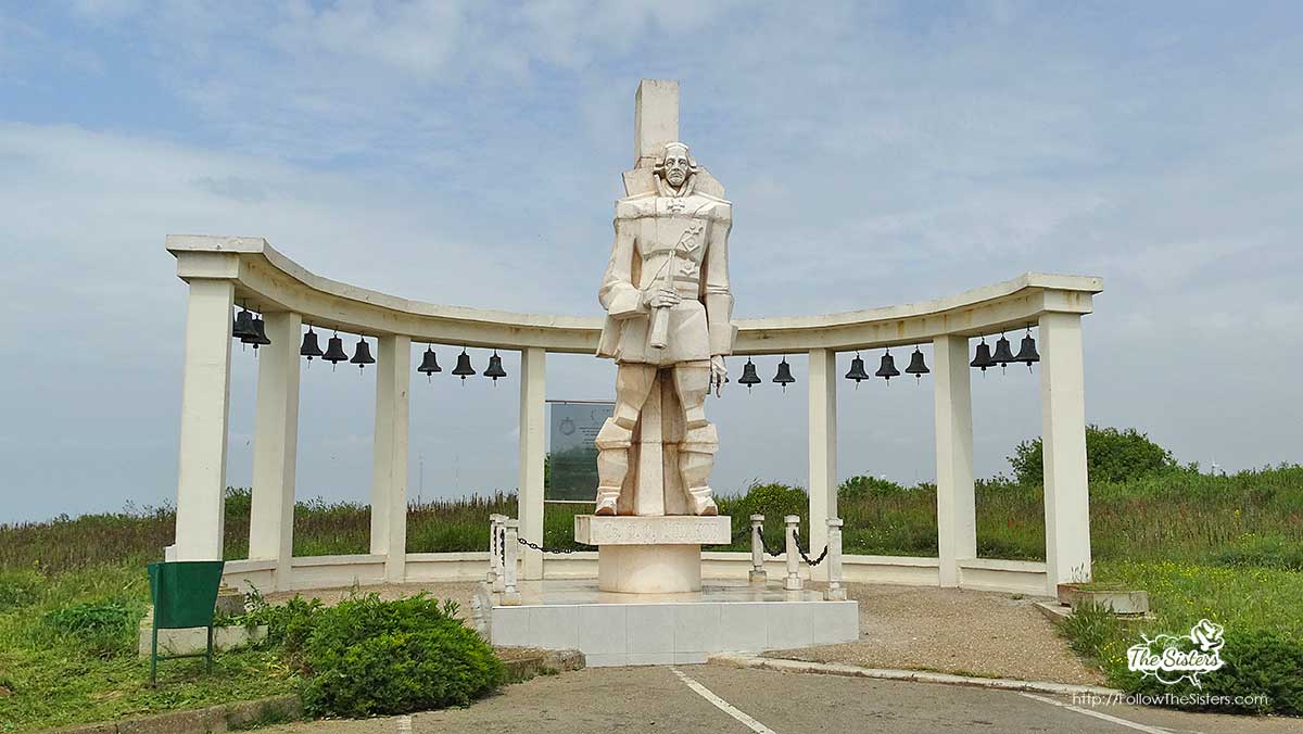 A monument of Gen. Ushakov at Cape Kaliakra