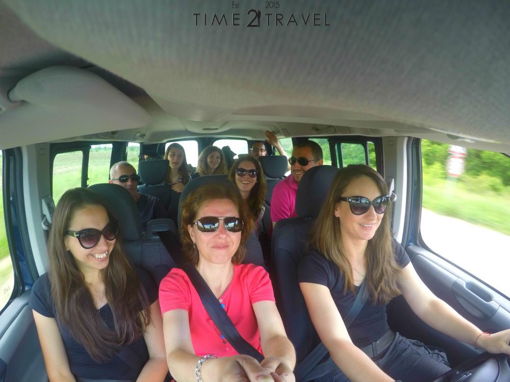 Bulgarian travel bloggers in a rent a car by ValKar