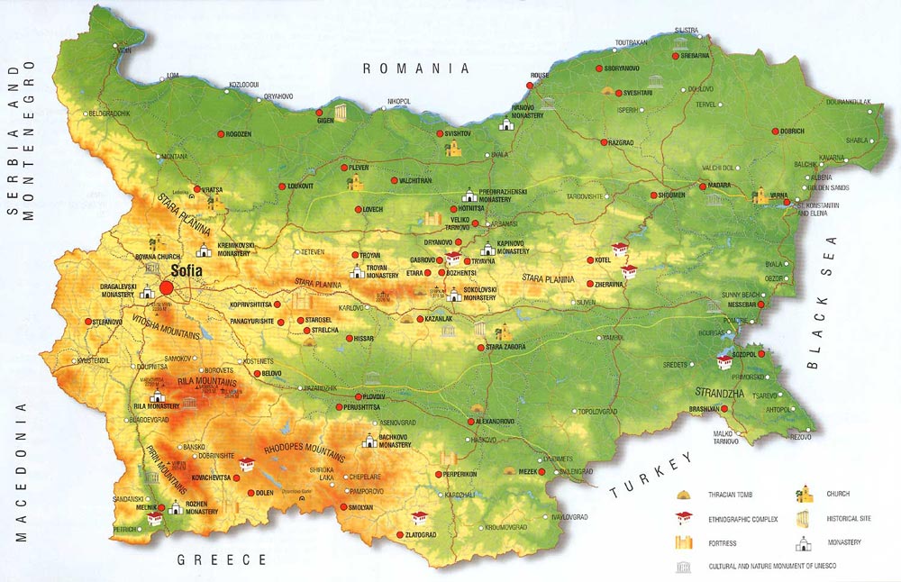Bulgaria Map 
