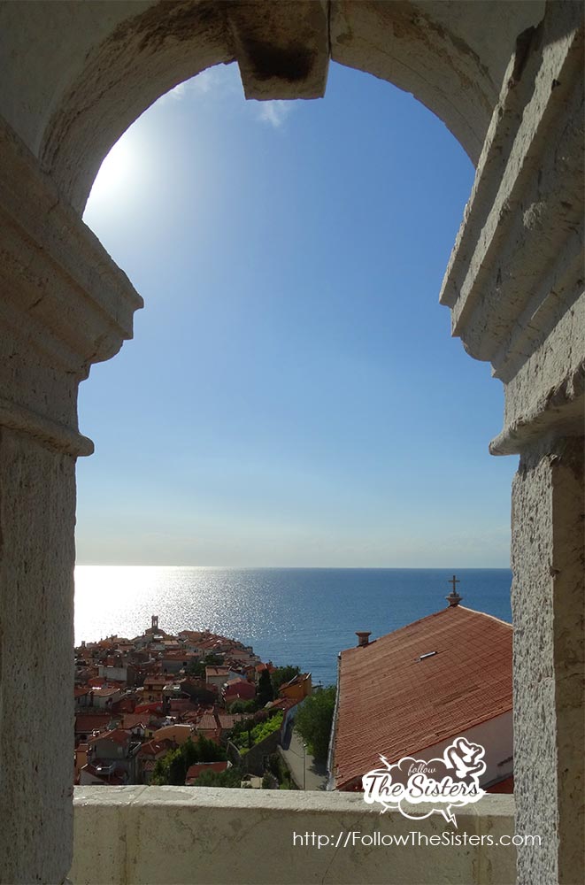 Romantic view from Piran Bell Tower