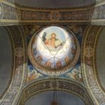 The ceiling inside the Russian church in Shipka