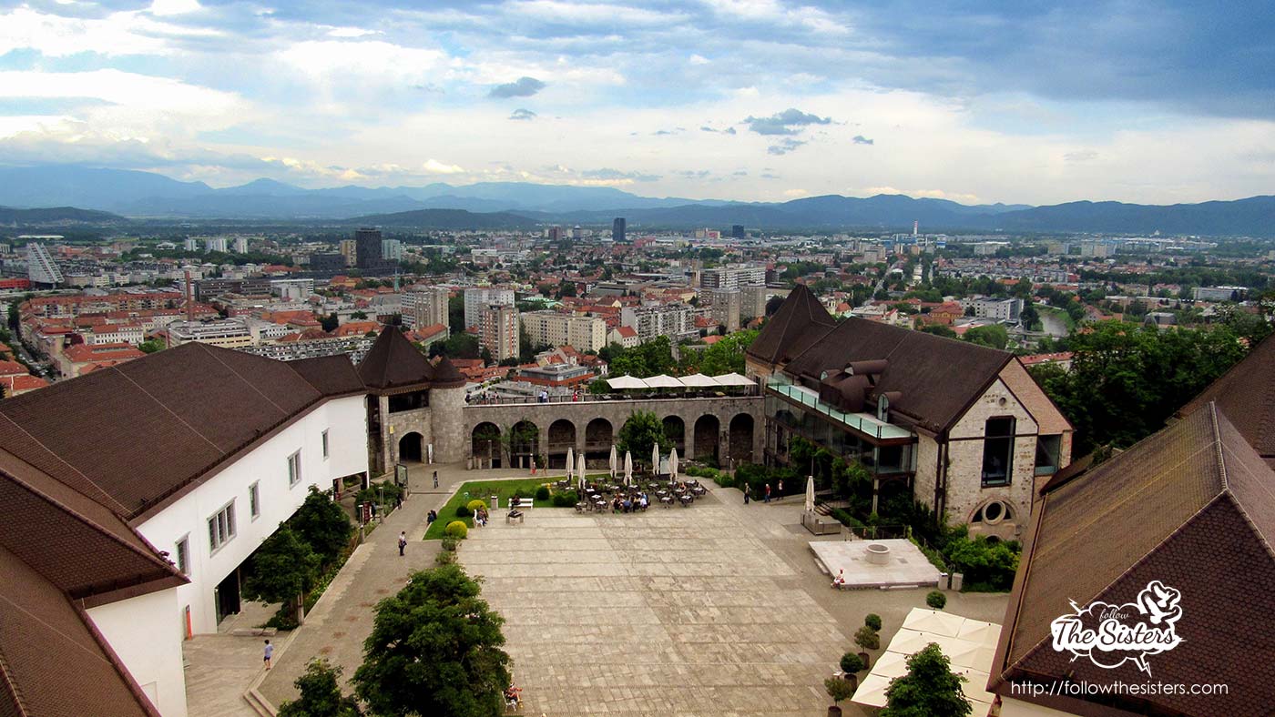 The view from Ljubljana castle
