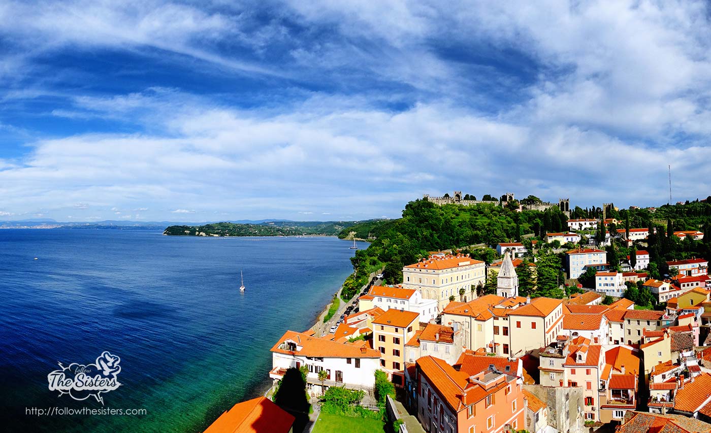 View from Piran Clock tower